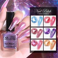 Ensemble de vernis à ongles scintillants, 6 couleurs, vernis à ongles brillant à séchage rapide, vernis à ongles longue durée pour salon et usage domestique