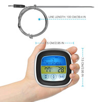 Thermomètre numérique de cuisine, pour la viande, outil de mesure de la température 2 en 1, idéal pour la cuisine, la cuisine et le four