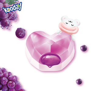 Bonbons gélifiés en forme de cœur fourrés aux fruits, texture élastique et moelleuse, arôme de fruits frais et naturels, parfaits pour les réunions et les goûters. - Product Image 3