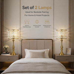 Lampe de table en cristal doré de luxe, ampoule E27, trois couleurs, lampe de chevet pour chambre à coucher, hôtel, salon, lumière décorative de chevet - Product Image 3