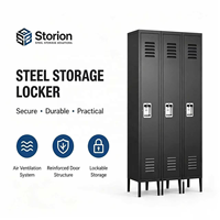 Casier en acier à 3 portes, casier de rangement en métal pour salle de sport, école, employés, avec ventilation, verrouillable, fabrication OEM