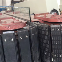 Machine de chanfreinage et de meulage de verre à commande servo 12 moteurs avec structure à roulements pour main courante d'escalier en verre