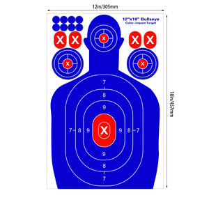 Bersaglio Adesivo Personalizzato 12x18 che Cambia Colore per Tiro a Segno, Attrezzatura Tattica per Addestramento al Poligono - Product Image 2