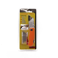 Couteau utilitaire pliable multifonctionnel de camping GK-H002 OEM, outil d'ouverture, lame en acier inoxydable 3Cr13 à changement rapide, alliage d'aluminium