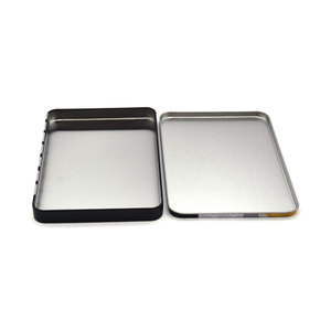 Metal Box Factory Wholesales Rectangle Chocolate Metal Tin Can Stationery Pencil Gift Storage Tin Box