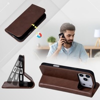 Étui de téléphone à rabat portefeuille de luxe pour iPhone 17 Pro Max Housse de protection en cuir PU avec fentes pour cartes Compatible avec pour iPhone 17Air
