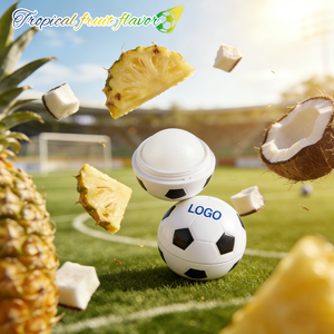 Bálsamo Labial en Forma de Balón de Fútbol con Certificación ISO GMP OEM/ODM, Repara los Labios Agrietados, Exfoliación Suave, Hidratación Duradera - Product Image 3