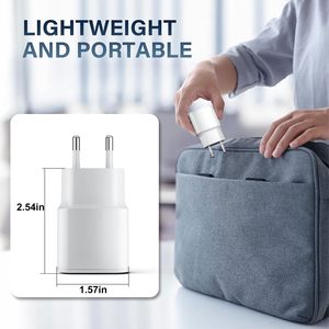 อะแดปเตอร์ชาร์จเร็ว Type-C 20W หัวชาร์จแบบ US/EU สายชาร์จ PD USB Type-C  กำลังไฟ 27W สำหรับโทรศัพท์มือถือรุ่น 14 15 16 - Product Image 5