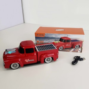 WS692 adornos para El salón hogar decorativo <span class=keywords><strong>Fm</strong></span> <span class=keywords><strong>Am</strong></span> Sw Radio con tarjeta Usb Tf REPRODUCTOR DE Mp3 camioneta forma de coche altavoces solares - Product Image 4