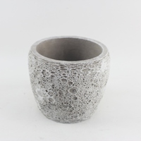 Pot de jardin en béton coloré pour Pâques, pot rond en ciment pour la décoration intérieure, fournisseur chinois