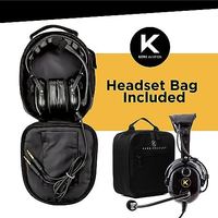 Casque d'aviateur pour instructeur pilote avec compatibilité mono/stéréo, embouts auriculaires en gel, fonction Push-to-Talk ATC de secours, modèle Yingni 065
