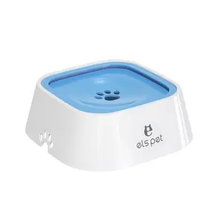 Pet Non-Wet Mouth Floating Water Bowl No Spill Large Silicon Dog Bowl Silicon Pudding Bowl
