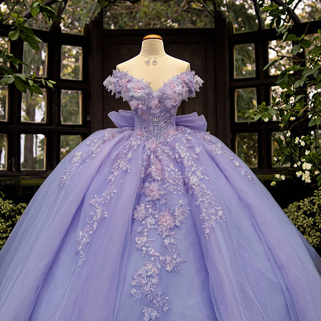 purple princess gown