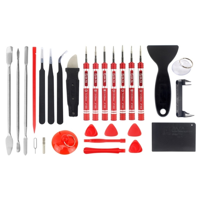 Professional JF-8175 28 in 1 Tablet Laptop Notebook Mobile Phone Electronics Repair Tool Kit With Portable Bag