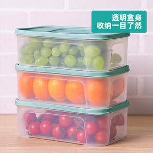 Contenedor de almacenamiento de alimentos, tapa rectangular hermética con clip, uso doméstico en el refrigerador - Product Image 3