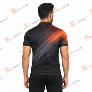 Chemises polo sublimées pour hommes, impression intégrale personnalisée, vêtements de sport respirants, chemises polo de golf, performance athlétique pour hommes - Product Image 5