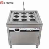 Elecapoka मुक्त खड़े 9 रखती है स्टेनलेस इलेक्ट्रिक औद्योगिक रसोई में इस्तेमाल किया तत्काल ramen नूडल खाना पकाने उपकरण