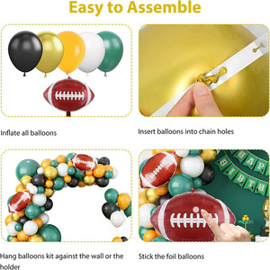 110 pièces/ensemble <span class=keywords><strong>Rugby</strong></span> thème ballon arc guirlande ensemble sport fête ballon <span class=keywords><strong>anniversaire</strong></span> sport fête <span class=keywords><strong>Rugby</strong></span> jeu thème <span class=keywords><strong>anniversaire</strong></span> <span class=keywords><strong>décoration</strong></span> - Product Image 4