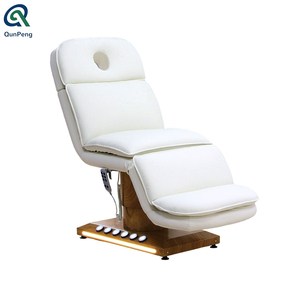 Qunpeng vente chaude Base de Grain de bois pédale électrique beauté <span class=keywords><strong>Spa</strong></span> Table de Massage Salon cils meubles pliants <span class=keywords><strong>avec</strong></span> lumière - Product Image 5