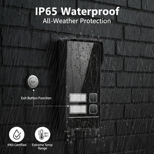 Videoportero IP Hiwink 2K con Reconocimiento Facial y de Palma de la Mano, 1 a 4 Botones para Apartamentos, Desbloqueo por IC/NFC, Aleació<span class=keywords><strong>n</strong></span> de Aluminio, IP65, Intercomunicador Multifamiliar - Product Image 3