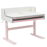 Mesa de aprendizaje ergonómica para niños con ajuste de altura manual, escritorio inclinable, cajón de almacenamiento, escritorio de escritura para escuela primaria