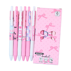 Penna Gel Nera <span class=keywords><strong>in</strong></span> Plastica da 0,5 mm High Beauty per Studenti, Scorrevole e a Pressione Neutra per Esami e Test - Product Image 1