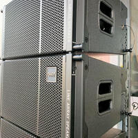 Système de haut-parleurs en ligne TACT Pro Audio TQ10 de 10 pouces avec caisson de basses de 18 pouces 300W pour les petites manifestations en plein air et les lieux sportifs