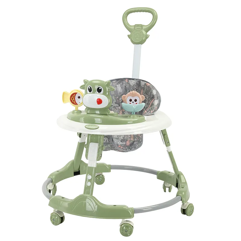 China Sit-To-Stand kids learn to walk cartoon walking toy chair musical baby walker with wheels and music for children