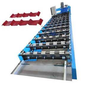 China Leverancier Volautomatische Ibr Dakplaatmachine Trapeziumvormige Dakpannen Maken Machine Ibr Dakplaat Rolvormmachine