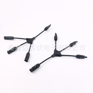 <b>Solar</b> <b>Panel</b> <b>Connector</b> Y Type 4 Way Plug Parallel Junction Three To One <b>Solar</b> Cell Series <b>Connector</b> Manufacturer - Product Image 2