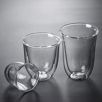 Taza de Vidrio de Doble Pared de Borosilicato Resistente al Calor, Taza Aislada para Café, Té, Espresso, Latte, Bebidas Frías y Calientes