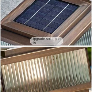 Lámpara de jardín con energía Solar LED resistente al agua para exteriores, Base E27 IP65, luz de Pilar Solar decorativa para césped, bolardo, puerta, poste, camino - Product Image 6