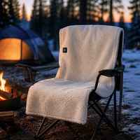 Couverture chauffante USB 135 x 48 cm en velours Teddy, idéale pour le camping, la maison, le bureau, les voyages, vente en gros