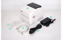 Impresora de Etiquetas de Códigos de Barras Xprinter XP-420B, Rollo de Etiquetas Térmicas de 4x6, USB/WiFi, para Etiquetas de Envío y Logística, en Stock