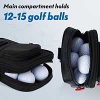 Pochette portable pour balles de golf, étui organisateur, sac de golf multipoches