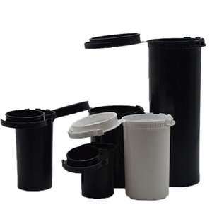 Flacons à pilules en plastique avec logo personnalisé, forme cylindrique, impression UV, emballage de médicaments, tube en PP - Product Image 2