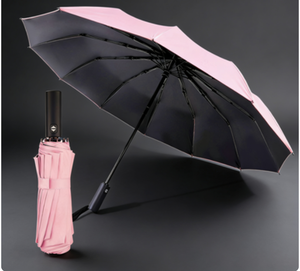 Nouveau design, grande taille, parapluie de voyage automatique coupe-vent à 10 baleines, personnalisable, vente en gros pour garçons - Product Image 3