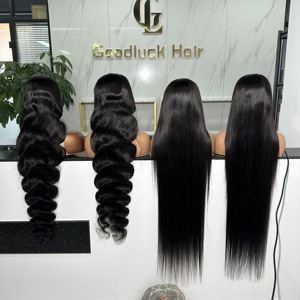 Peluca de Encaje Completo HD sin Pegamento de 32, 34, 36, 38, 40 Pulgadas, Pelucas Lisas de Cabello Humano con Frente de Encaje, Cabello Remy 100% Natural al por Mayor - Product Image 2