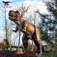 Usine de dinosaures animatroniques, modèle de dinosaure réaliste grandeur nature pour parc à thème, manège, T-Rex marchant sur mesure