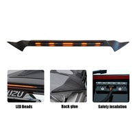 Protection de capot TXR avec éclairage de streamer synchronisé à la direction de la voiture d'origine, accessoires de protection de capot LED pour Isuzu D-Max 2021