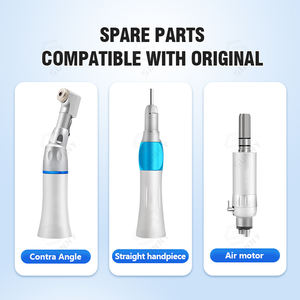 Kit de pièces à main dentaire à basse vitesse avec bouton poussoir contre-angle/droit 2/4 trous Source d'alimentation de la turbine - Product Image 6