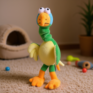 Jouet en peluche pour oiseaux de 30 cm avec son d'oiseau original pour animaux de compagnie - Product Image 3
