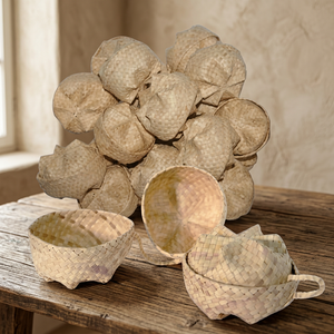 Mini cesta de mimbre, material Pandanus - Product Image 3
