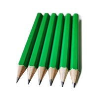 Crayons en graphite promotionnels en bois populaires, couleur de barillet personnalisée, 3,5 pouces, logo personnalisé, ensemble de crayons HB à mine noire, crayon de golf