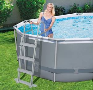 Piscina plegable de acero para exteriores, marco de lujo para salpicaduras - Product Image 4
