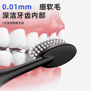 Cepillo de Dientes con Cerdas Suaves de 0.01mm para Limpieza Profunda Interior de los Dientes, Cepillo de Dientes Manual para Adultos - Product Image 1