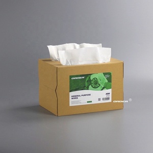Boîte pop-up filée blanche non tissée de taille <span class=keywords><strong>personnalisée</strong></span> de haute qualité chiffons de nettoyage à sec sans poussière légers serviettes propres - Product Image 3