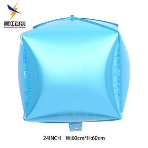 वयस्क पार्टी सजावट के लिए 24 इंच 4 डी क्यूब आकार हीलियम माइलर फॉइल गुब्बारे - Product Image 2