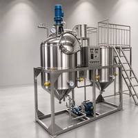 Automatische palmolieproductiemachine 5T/H, palmvruchtenoliepers, oplosmiddelextractiemachine, eetbare olieraffinaderij