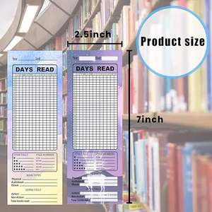 Book Tracker Signet double face Cartes de page de lecture Bibliothèques personnelles Cartes de notes pour les amateurs de lecture - Product Image 5